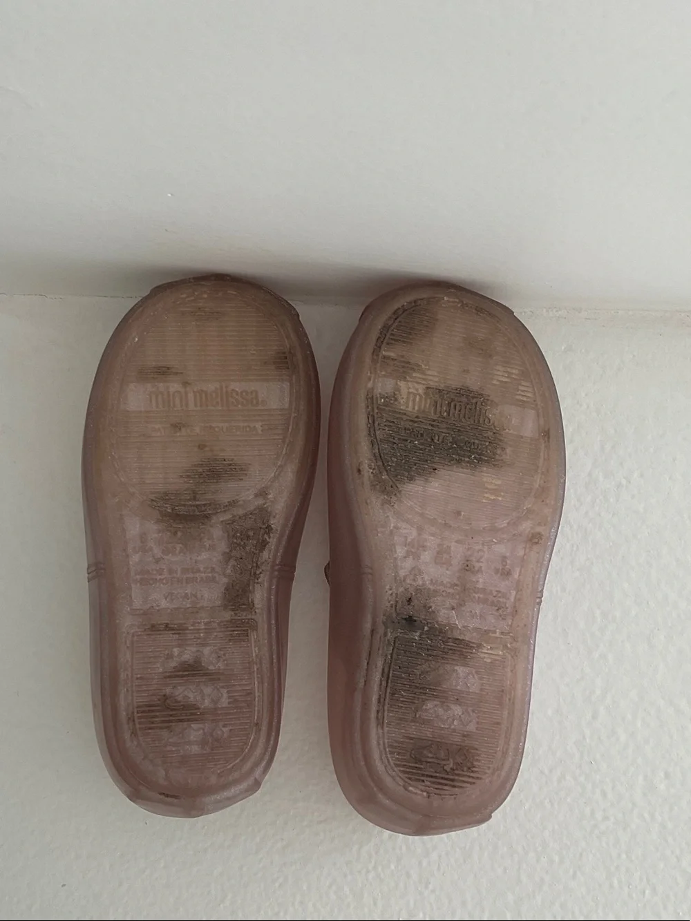 Mini Melissa Pink Jelly Mary Jane Shoes with Gold Strap